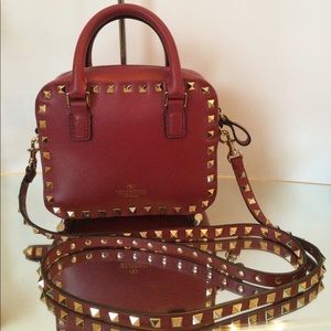 Valentino Garavani Red Rockstud Dual Crossbody Bag